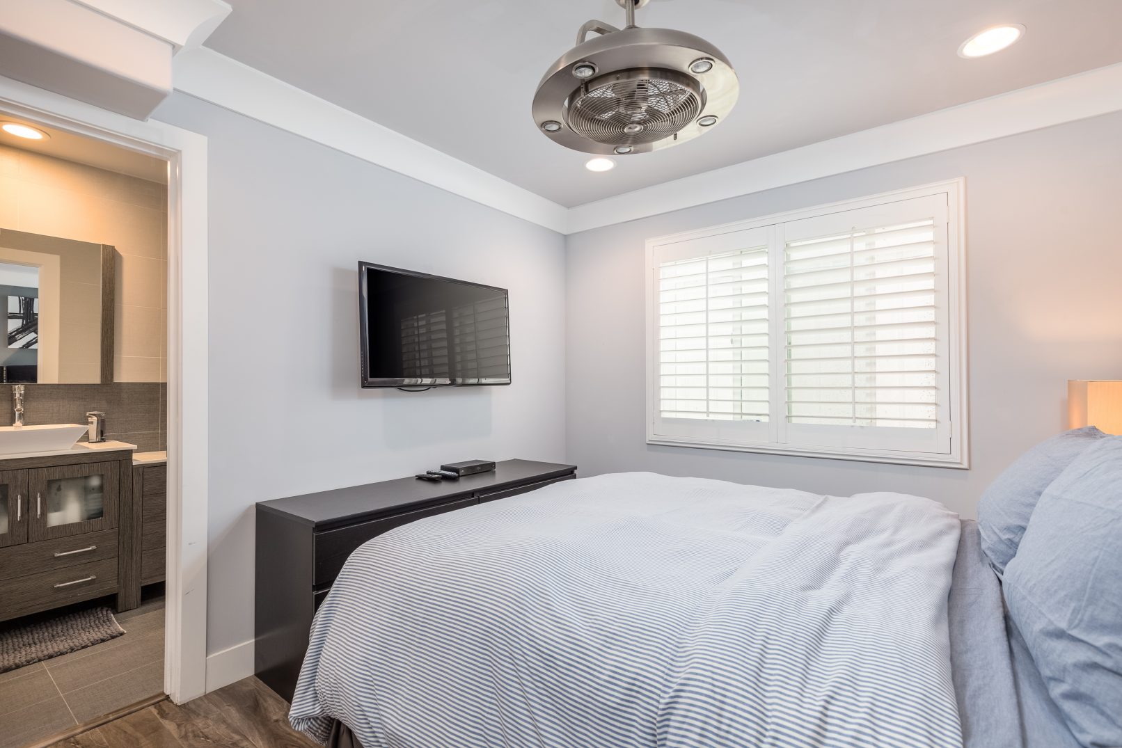 Newport Beach Real Estate Photography Bedroom and Bathroom Photograph